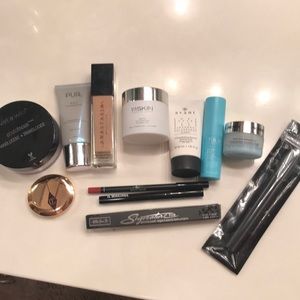 13 pieces of various skincare & face products.